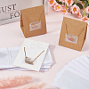 15Pcs Plastic Necklace Chain Adhesive Pouch for Necklace Display Cards AJEW-SC0003-43-4