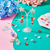 240Pcs 6 Colors UV Plating Acrylic Bead Cap OACR-TA0002-94-7