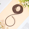 Braided Leather Cord with Core WL-CL0001-01B-3