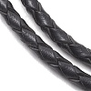 3MM Round Braided Leather Bracelet Making AJEW-JB01541-01-3