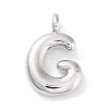 Rack Plating Brass Balloon Letter Pendants X-KK-C050-01P-G-1
