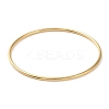 Ion Plating(IP) 304 Stainless Steel Simple Plain Bangle for Women BJEW-F461-01A-G-7