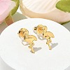 304 Stainless Steel Stud Earrings for Women STAS-Z117-15G-03-1