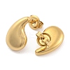 Ion Plating(IP) 304 Stainless Steel Stud Earrings for Women EJEW-N054-04G-2