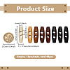 96Pcs 8 Styles DIY Wooden Toggle Horn Buttons FIND-FG0004-63-2