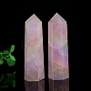Point Tower Natural Rose Quartz Healing Stone Wands PW-WG45935-01-2