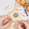 4Pcs 2 Colors Brass Watch Band Clasps KK-OC0001-53-3