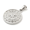 Non-Tarnish 304 Stainless Steel Pendants STAS-C102-13P-2