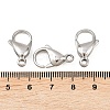 Tarnish Resistant 316 Surgical Stainless Steel Lobster Claw Clasps STAS-316-FL18A-4