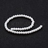 Opaque Color Glass Round Bead Strands GLAA-I026-4mm-02-2