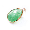 Natural Green Strawberry Quartz Pendants PW-WG32281-02-1