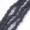 Spray Painted Non-magnetic Synthetic Hematite Beads Strands G-T116-17-17-1