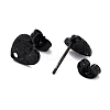 304 Stainless Steel Stud Earring Findings Ion Plating(IP) STAS-I183-05A-EB-3