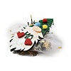 Christmas Theme Glitter Felt Fabric Alligator Hair Clip LS-PHAR-U002-01K-3