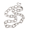 Brass Cable Chain Necklaces for Women NJEW-B157-09P-4