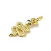 Real 18K Gold Plated Brass Pave Cubic Zirconia Pendants KK-M283-03A-G-2