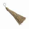 Natural Jute Style Tassel Embellishing Cords Pendant Decorations AJEW-WH0289-12C-1
