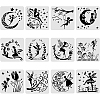 Large Plastic Reusable Drawing Painting Stencils Templates Sets DIY-WH0172-087-1