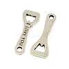 Bottle Opener with Word Tibetan Style Zinc Alloy Pendants TIBEP-R334-168AS-RS-1