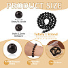 1 Strand Natural Shungite Beads Strands G-TA0003-34C-3