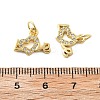 Brass Micro Pave Cubic Zirconia Pendants KK-C092-24H-G-3