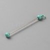 Iron Bar Beadable Keychain for Jewelry Making DIY Crafts IFIN-SZC0005-01A-10-2