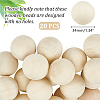 20Pcs Natural Wooden Round Ball WOOD-GA0001-59-2