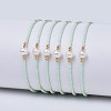 Adjustable Nylon Cord Braided Bead Bracelets BJEW-P256-B07-1