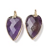 Natural Amethyst Pendants G-G012-13G-07-1