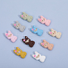 20Pcs 10 Colors Alpaca Food Grade Eco-Friendly Silicone Focal Beads SIL-CA0002-75-3