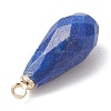 Natural Strawberry Quartz & Apatite & Lapis Lazuli & Lepidolite/Purple Mica Stone Pendants PALLOY-JF04925-5
