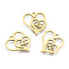 Ion Plating(IP) 201 Stainless Steel Pendants STAS-T044-280G-1