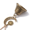 Iron Bell Pendant Decoration HJEW-JM02236-4