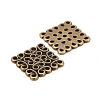 Tibetan Style Filigree Links TIBEP-EA166YKG-AB-LF-2