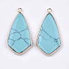 Synthetic Turquoise Pendants G-T112-26A-2