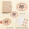 Olycraft 30Sheets Self-Adhesive Kraft Paper Gift Tag Stickers DIY-OC0009-12-4