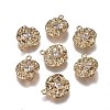 Brass Charms LS-ZIRC-I030-09G-1