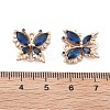 Brass Glass Connector Charms X-KK-B125-08G-02-2