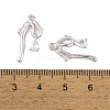 Brass Micro Pave Clear Cubic Zirconia Pendants LS-KK-L212-06P-3