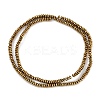 Electroplated Synthetic Non-magnetic Hematite Beads Strands G-H072-G01-01-2