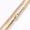 304 Stainless Steel Box Chain Necklaces NJEW-F226-05G-03-2