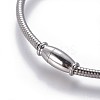 304 Stainless Steel Charms Bangles BJEW-P258-08P-2