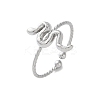 304 Stainless Steel Cuff Rings for Women LS-RJEW-B118-01P-4