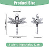 32Pcs 2 Colors Tibetan Style Alloy Pendants FIND-CA0010-81-2