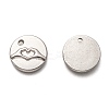 Non-Tarnish 304 Stainless Steel ASL Charms X-STAS-L260-006P-2