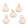 Real 18K Gold Plated Brass Charms KK-L206-007A-G-1