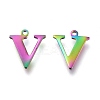 Ion Plating(IP) 304 Stainless Steel Charms STAS-H112-V-M-2