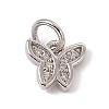 Brass Micro Pave Cubic Zirconia Charms ZIRC-F132-16P-1