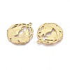 304 Stainless Steel Howling Wolf Pendants STAS-T067-36G-2