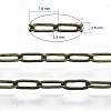 Brass Paperclip Chains X-CHC-S008-001D-AB-4